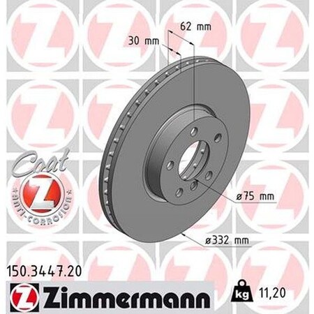 Brake Disc - Standard/Coated,150344720